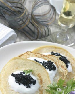 BLINIS CON CAVIAR