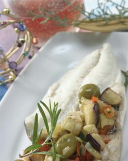 LOMOS DE DORADA CON VERDURAS AL AZAFRÁN