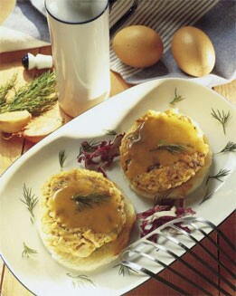 HAMBURGUESA DE SALMÓN AL ENELDO