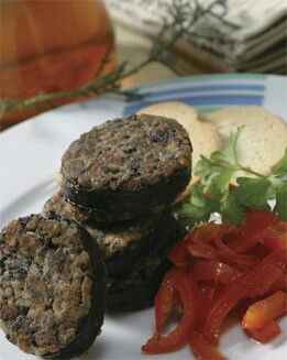 MORCILLA FRITA CON PIMIENTOS