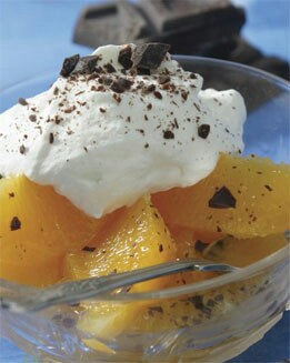 COPA DE FRUTAS CON CHOCOLATE