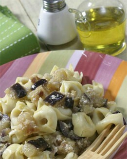 TORTELLINI EN SALSA DE BERENJENAS