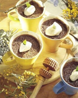 TACITAS DE CHOCOLATE Y MENTA