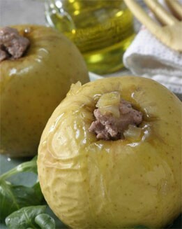 MANZANAS CON FOIE DE OCA