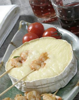 FONDUE DE CAMENBERT CON GAMBAS