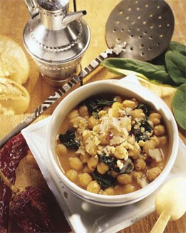 POTAJE DE GARBANZOS CON BACALAO