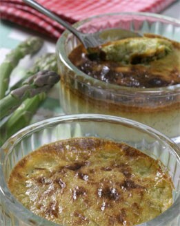FLAN DE ESPÁRRAGOS VERDES