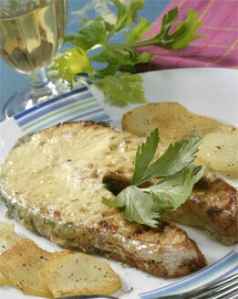 SALMÓN AL HORNO CON MOSTAZA