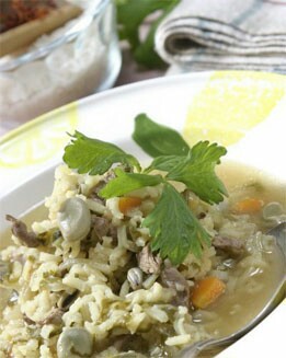 ARROZ CALDOSO CON HABITAS TIERNAS