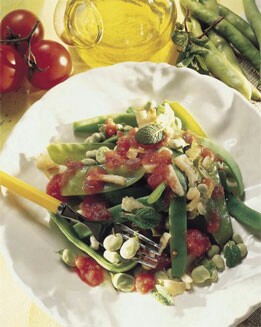 ENSALADA DE VAINAS Y TOMATE