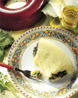 TIMBAL DE PATATA Y ESPINACAS