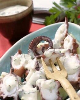 PULPO CON SALSA TÁRTARA