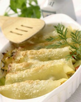 CANELONES DE RAPE AL AZAFRÁN