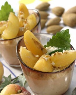 CREMA DE RICOTA Y ALBARICOQUES