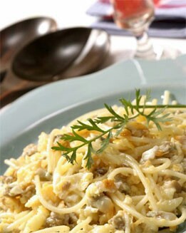 PASTA FRESCA CON BERBERECHOS (RÁPIDA)