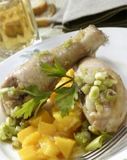 MUSLITOS DE POLLO CON MANGO