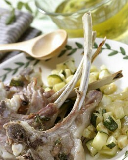 CHULETAS  DE CORDERO AL VAPOR