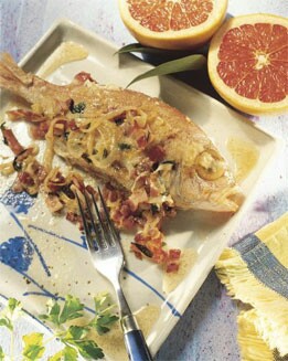 BRECAS EN SALSA DE NARANJA