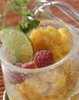 SORBETE DE MELOCOTÓN (RÁPIDA)