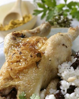 COQUELET AL CURRY CON ARROZ