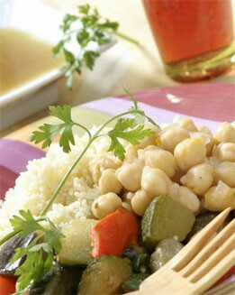 VERDURAS CON CUSCÚS (RÁPIDA)