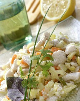 SALTEADO DE EMPERADOR CON VERDURAS