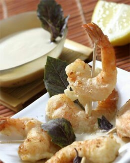 TEMPURA DE MARISCO CON SALSA DE SOJA ( RÁPIDA )