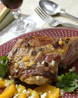 PALETILLA DE CORDERO A LA NARANJA