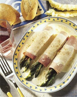 ROLLOS DE JAMÓN Y ESPÁRRAGOS