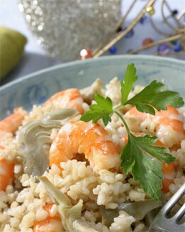 ENSALADA DE ARROZ Y LANGOSTINOS