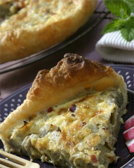 QUICHE DE ALCACHOFAS
