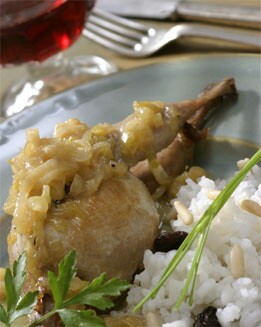 CODORNICES CON SALTEADO DE ARROZ