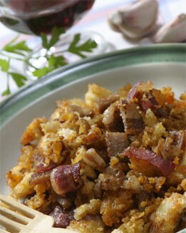 MIGAS DEL PASTOR CON UVAS