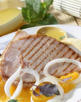FIAMBRE DE PAVO CON ENSALADA DE NARANJA
