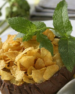 TARTA CRUJIENTE  DE CHOCOLATE