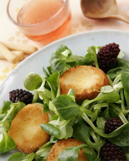 ENSALADA DE BERROS CON QUESO DE CABRA