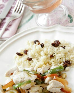 SALTEADO DE CUSCÚS CON POLLO