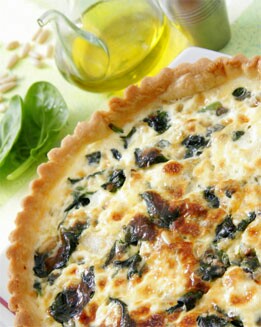 PASTEL DE ESPINACAS Y PIÑONES