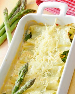 CANELONES DE ESPÁRRAGOS