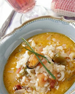 ARROZ CALDOSO  CON MEJILLONES Y SEPIA