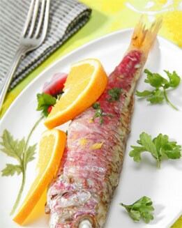 SALMONETES A LA NARANJA CON AROMA DE APIO