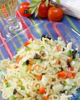 FIDEOS  TEMPLADOS EN VINAGRETA