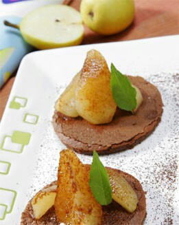 PASTEL DE CHOCOLATE Y PERAS