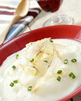 CREMA DE  VERDURAS CON BACALAO
