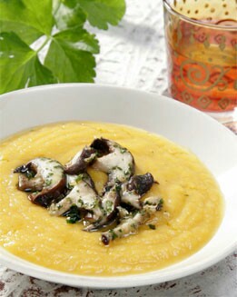 SOPA DE VERDURAS CON SETAS DE OTOÑO