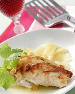 PECHUGAS RELLENA QUESO Y SETAS