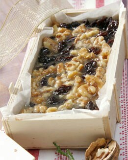 TURRÓN DE NUECES Y PASAS