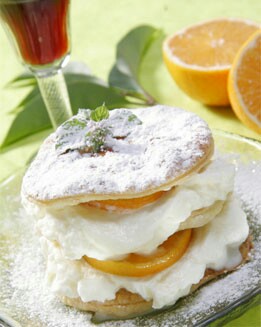 POSTRE  DE MANDARINA Y NATA