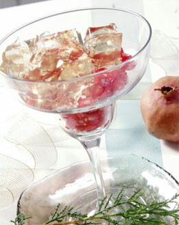 GRANADAS CON GELATINA DE CAVA
