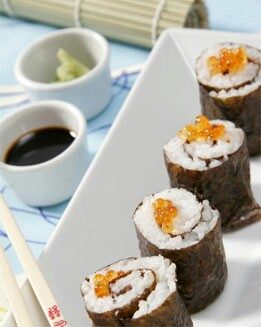 SUSHI DE HUEVAS DE SALMÓN